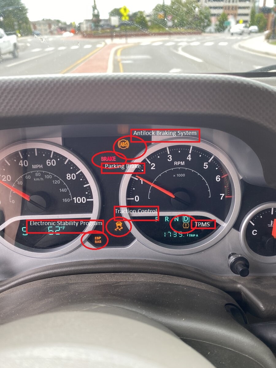 Any idea what these lights mean? Jeep Wrangler JK Forum