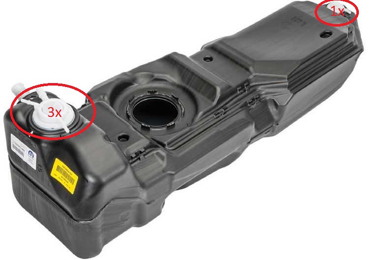 EVAP connector on top of fuel tank Jeep Wrangler JK Forum