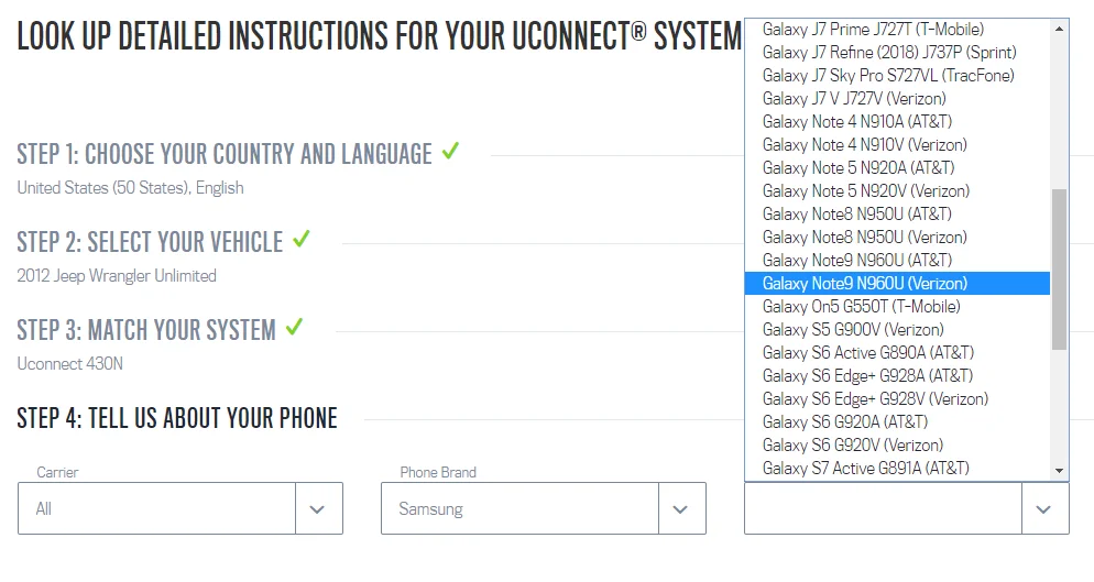 Compatible phone list for 12JKU w430.webp