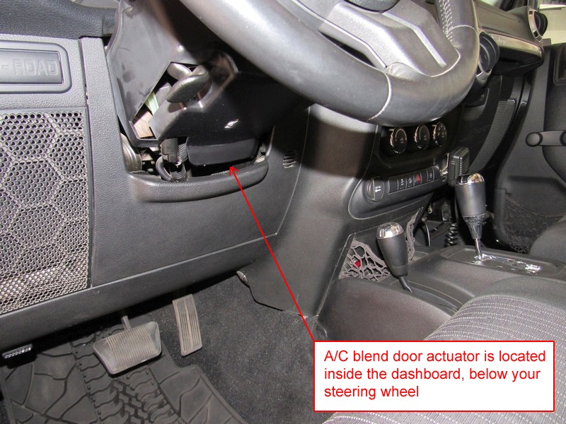 How to replace the A/C blend door on your Jeep Wrangler JK | Jeep Wrangler  JK Forum